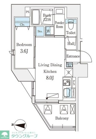 デュオフラッツ池袋の物件間取画像